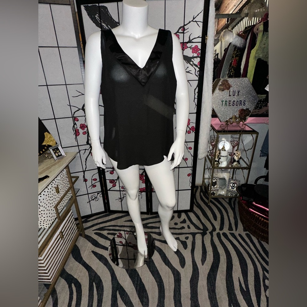 Sheer V-neck camisole